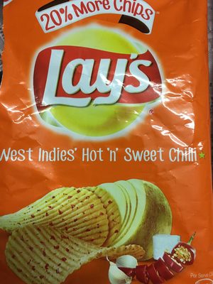 West Indies' Hot 'n' Sweet Chilli Potato Chips