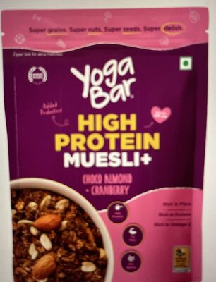 Yoga bar 23G protein muesli + choco almond + cranberry